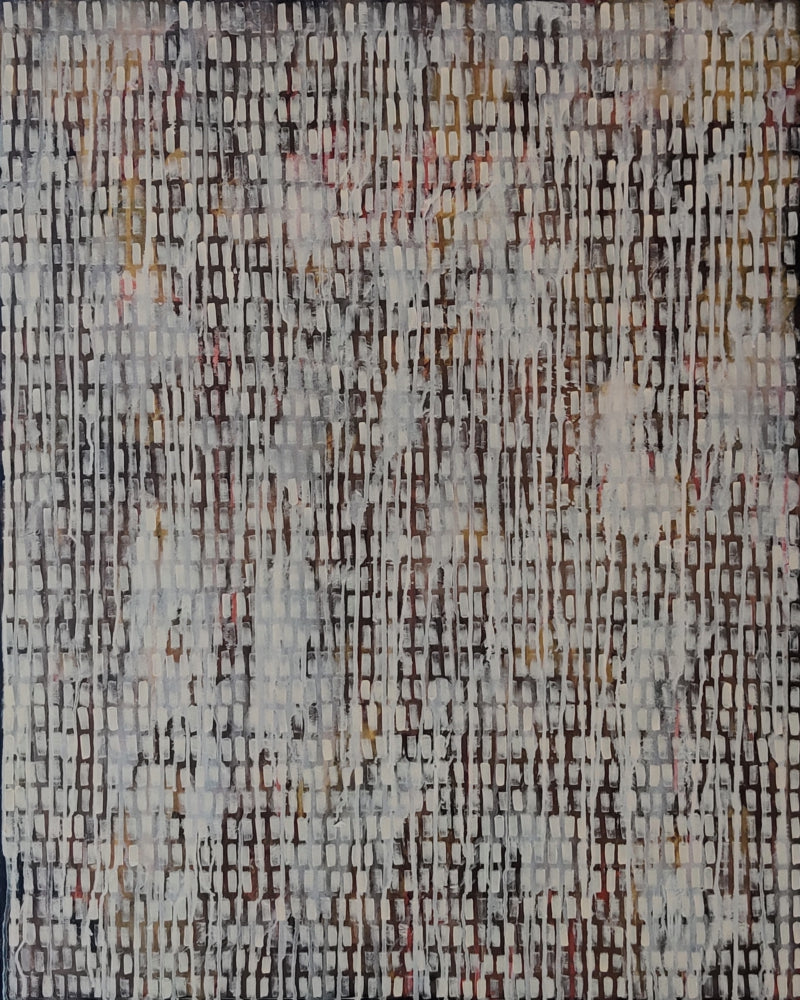 'Monsoon Rhythm' abstract acrylic painting by artist Ketki Fadnis, 40x30 inch, on canvas