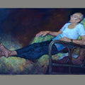 Figurative oil painting titled 'More Mama', 48x60 inches, by artist NanaSaheb Yeole on Canvas