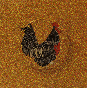 Animals acrylic painting titled 'Morning 8', 18x18 inches, by artist Rama Krishna V on Canvas