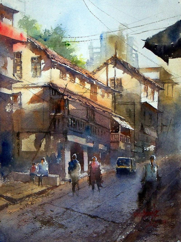 Morning At Thane Painting by Sanjay Dhawale | ArtZolo.com
