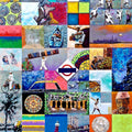 Mosaic Mumbai 3 A Mumbai Story' contemporary mixed-media painting by artist Saurab Bhardwaj, 60x36 inch, on canvas