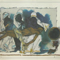 Figurative serigraphs painting titled 'Mother 4', 20x28 inches, by artist M. F. Husain on Paper