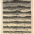 Mountain And Land' contemporary postercolor painting by artist Palash Chandra Baidya, 30x20 inch, on handmade paper