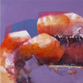 Mountain Series 41' landscape acrylic painting by artist Atul Gendle, 10x30 inch, on canvas