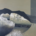 Mountain Series 45' landscape acrylic painting by artist Atul Gendle, 36x36 inch, on canvas