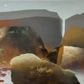 Mountain Stories 11' landscape acrylic painting by artist Atul Gendle, 24x48 inch, on canvas