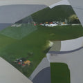Mountain Stories 17' landscape acrylic painting by artist Atul Gendle, 24x36 inch, on canvas