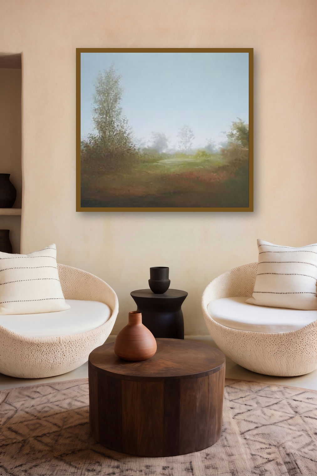 Mountain View Ii by artist Fareed Ahmed displayed in a Designer gallery