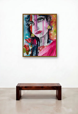 Movie Star by artist Veronique Piaser-Moyen displayed in a Designer Living Room