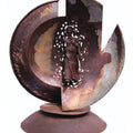 Figurative sculpture titled 'Moving Forward', 27x26x23 inches, by artist Chintada Eswararao on Iron, Rust
