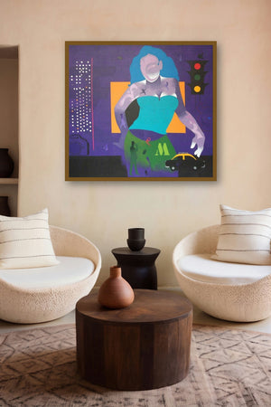 Mumbai 1 (Urban Muse) by artist Ranjit Singh displayed in a Contemporary gallery