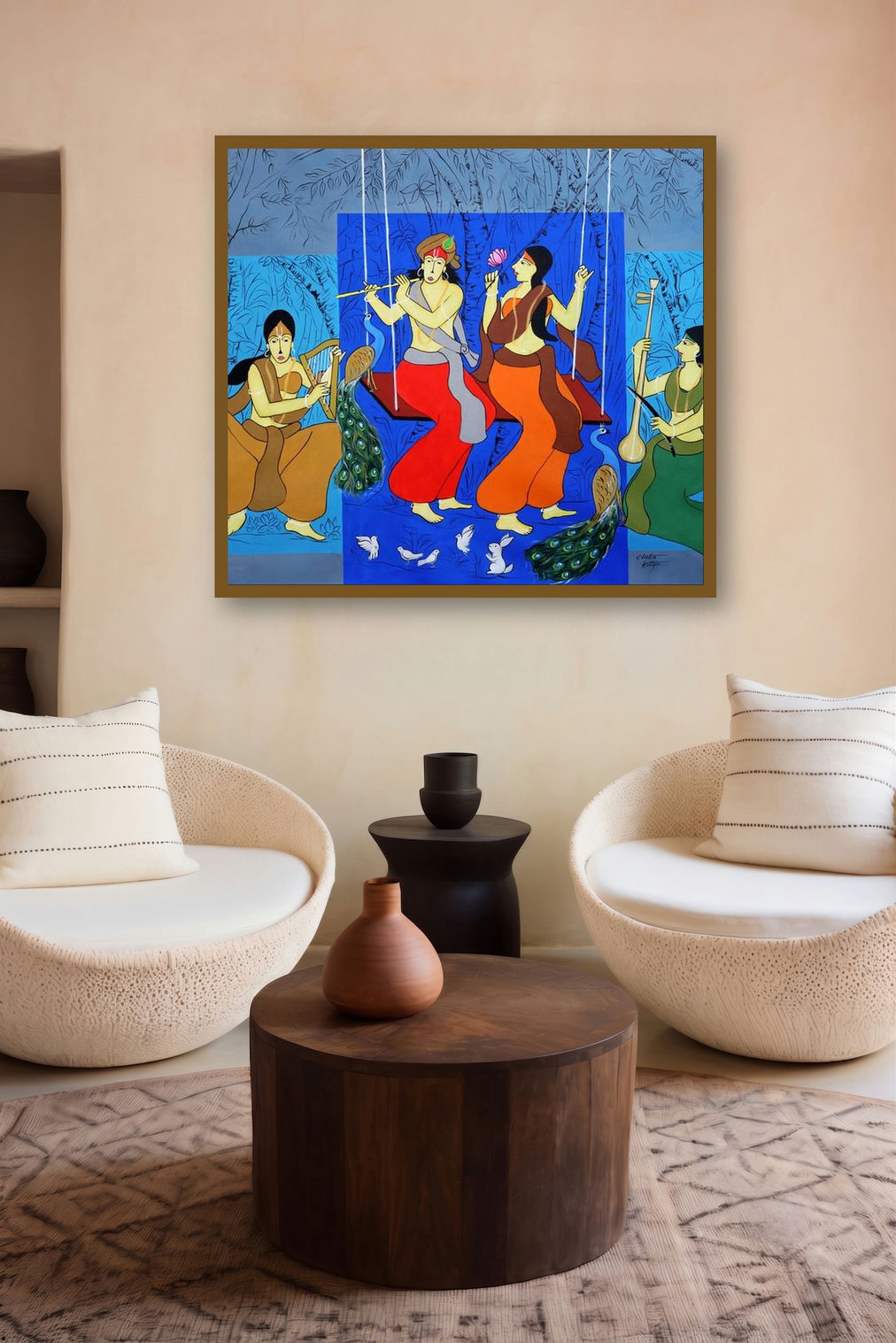 Murari (Musical Interlude) by artist Chetan Katigar displayed in a Luxury gallery