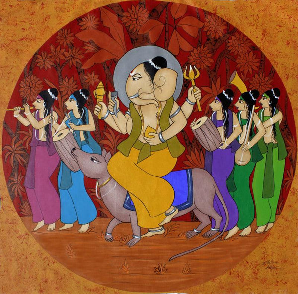 Musak Savari Painting by Chetan Katigar | ArtZolo.com