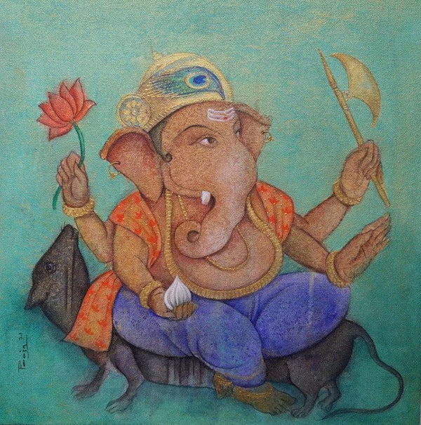 Mushakraj Painting by Pooja Shelke | ArtZolo.com