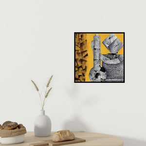 In-situ view of Amit Pithadia's 'Music (The Alchemist)' painting in a room