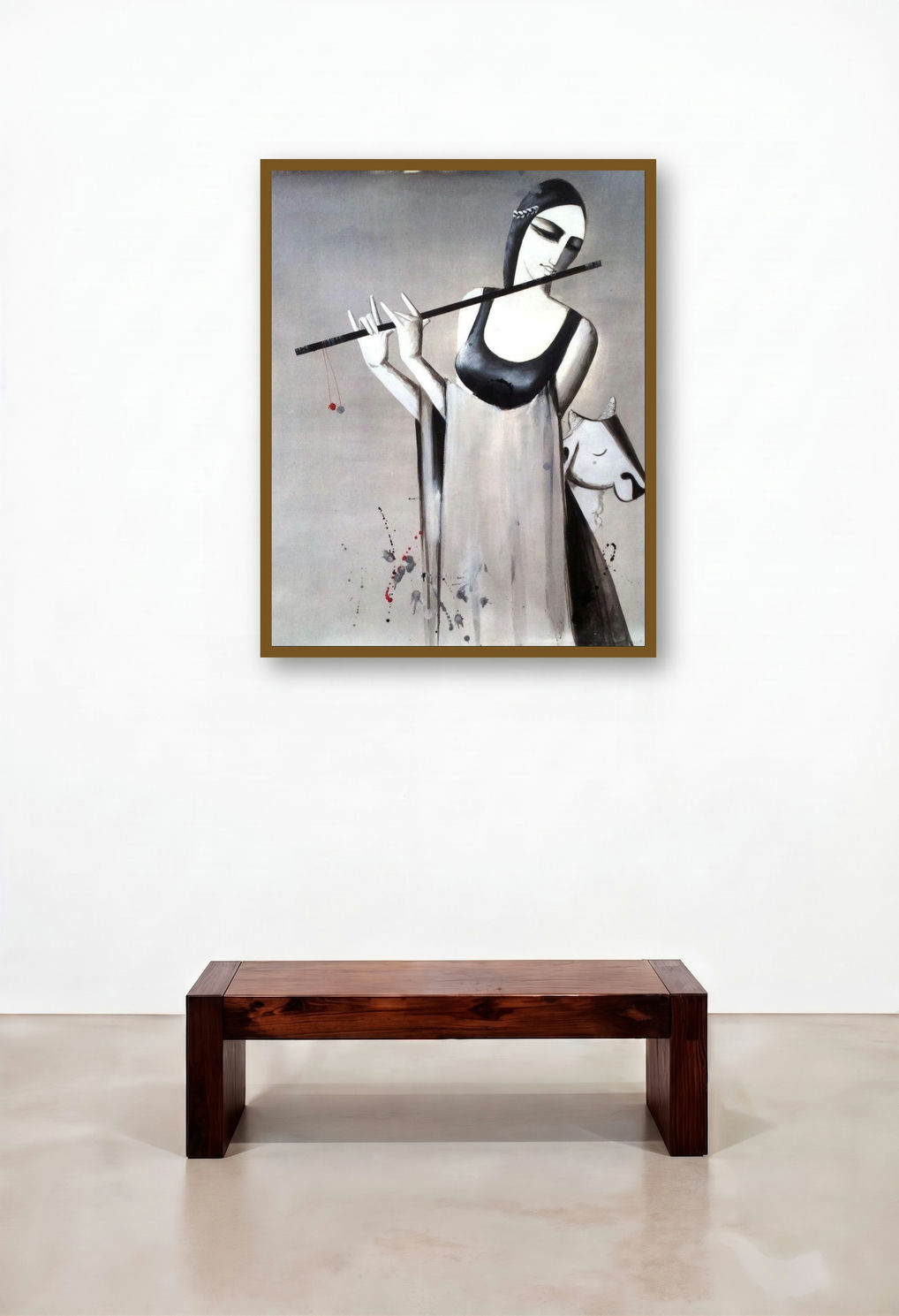 Music by artist Kamal Nath displayed in a Boutique Hotel Style Hotel Suite