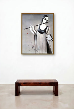 Music by artist Kamal Nath displayed in a Boutique Hotel Style Hotel Suite