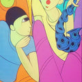 Anime acrylic painting titled 'Music II', 60x18 inches, by artist Dnyaneshwar Bembade on Canvas