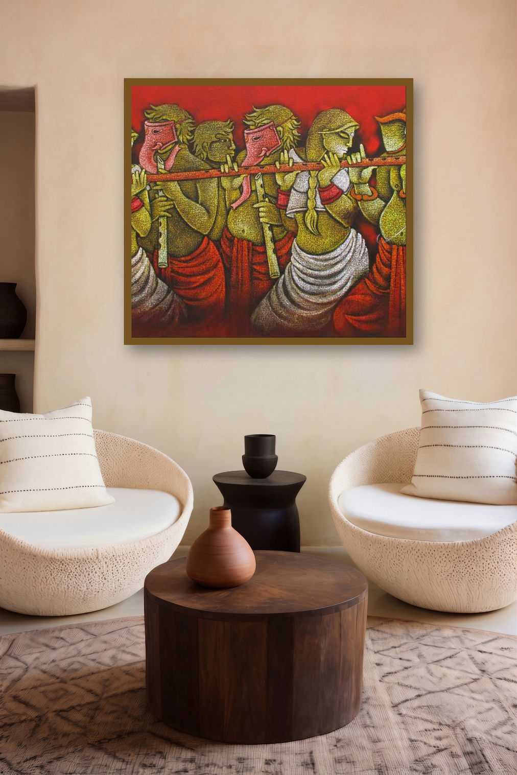 Music Iv (Melodic Convergence) by artist Satyajeet Shinde displayed in a Boutique gallery