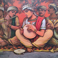 Music Of Life' figurative acrylic painting by artist Subrata Das, 36x48 inch, on canvas