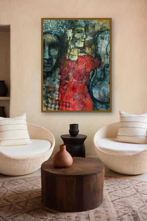 Music Of Silence 2 (Echoes of the Unspoken) by artist Rupchand Kundu displayed in a Boutique gallery