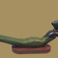 'Musician' figurative Bronze sculpture by artist Subrata Paul, 24x66 inch, on bronze