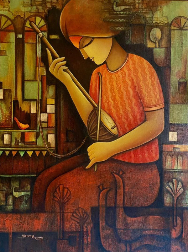 The Musician by Mousumi Mukherjee | ArtZolo.com