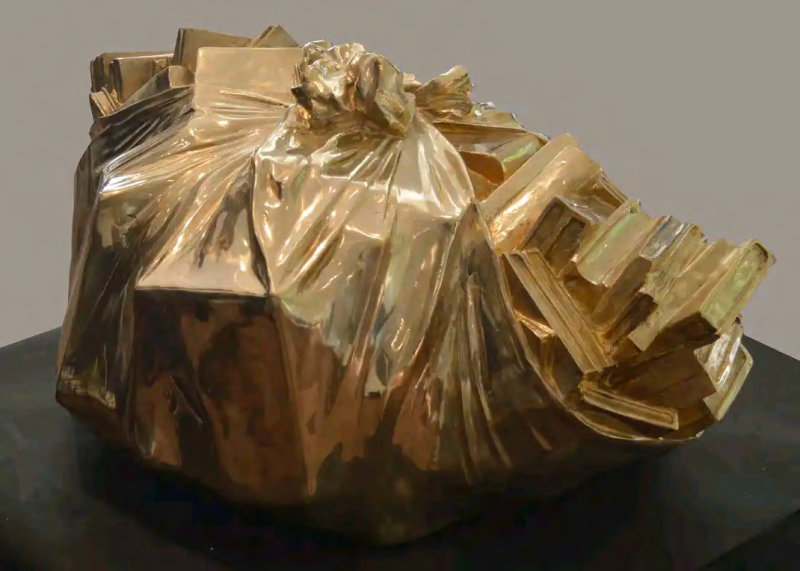 My Dream' contemporary Bronze sculpture by artist Rambali Prajapati, 28x36 inch, on bronze