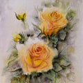 My Inner Radiance That Refuses To Fade 1' nature watercolor painting by artist Yamuna Bala, 17x12 inch, on paper