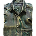 Still-life sculpture titled 'My Nephew Shirt', 20x14x4 inches, by artist Akhilesh Gaur on Fiberglass