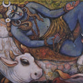 My Shiva' religious acrylic painting by artist Manisha Srivastava, 36x48 inch, on canvas