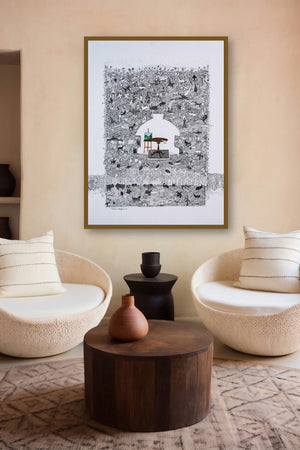 My Studio (The Inner World) by artist Avijit Mukherjee displayed in a Minimalist gallery