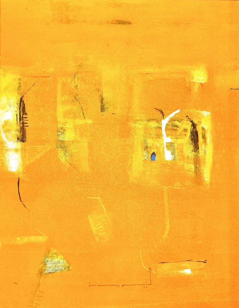 Mysterious Harmony Space Series 2' abstract acrylic painting by artist Prasad Mane, 20x16 inch, on canvas