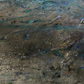 Mystic Peacock' animals acrylic painting by artist Dilip Dudhane, 30x60 inch, on canvas