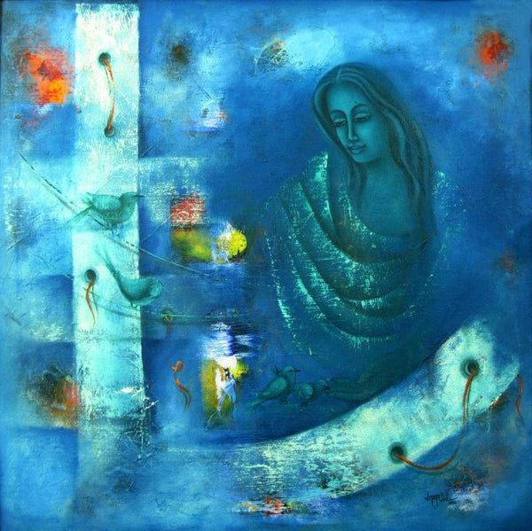 Mystic World Ii Painting by Vijaya Ved | ArtZolo.com