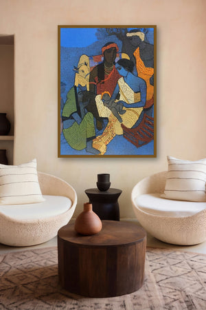 Naamkaran by artist Siddharth Shingade displayed in a Minimalist gallery