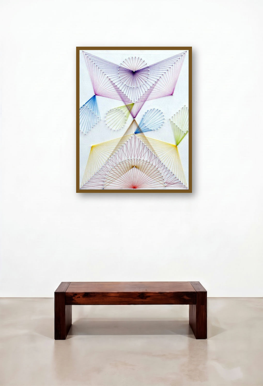 Nailed It Series No 10 (Abstract String Art Design)