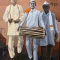 Namsmaran' religious acrylic painting by artist Navnath Kshirsagar, 48x36 inch, on canvas