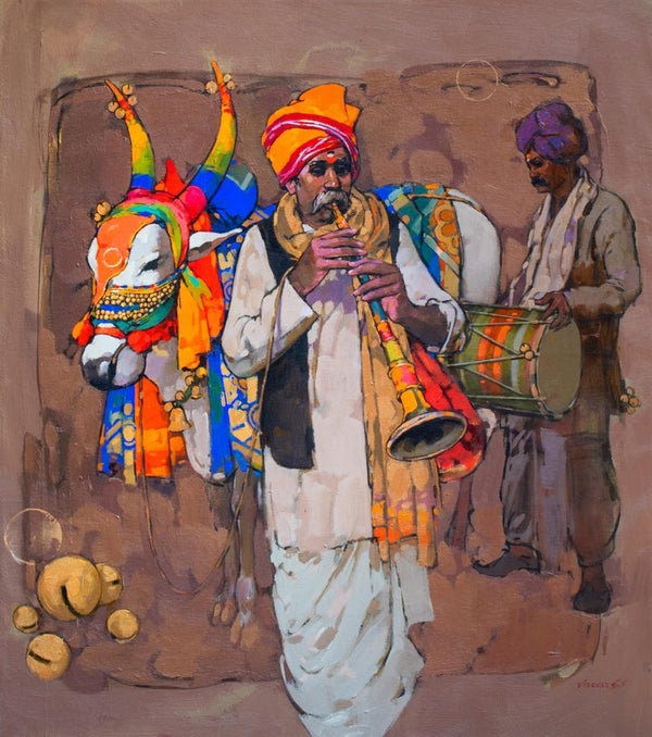 Nandi And Man 2 by Satyajeet Varekar | ArtZolo.com