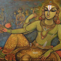 Narayan' religious acrylic painting by artist Manisha Srivastava, 36x48 inch, on canvas