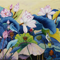Nature oil painting titled 'Nature Basket 32', 30x60 inch, by artist Sulakshana Dharmadhikar on Canvas