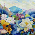 Nature Basket 47' nature oil painting by artist Sulakshana Dharmadhikari, 36x72 inch, on canvas
