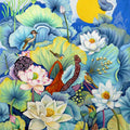 Nature Basket 63' nature oil painting by artist Sulakshana Dharmadhikari, 48x36 inch, on linen