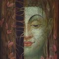 Religious oil painting titled 'Nature is God', 36x48 inches, by artist Durshit Bhaskar on Canvas