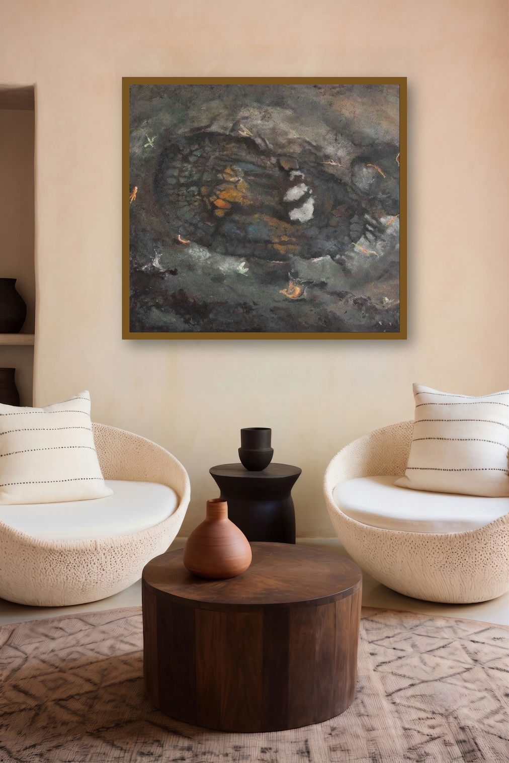 Nature Series I (Soul Gaze) by artist Bhavesh Patel displayed in a Contemporary gallery