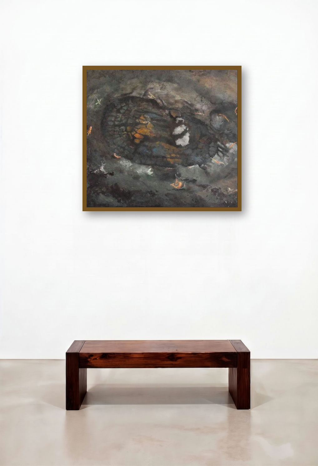 Nature Series I (Soul Gaze) by artist Bhavesh Patel displayed in a Classic Lounge