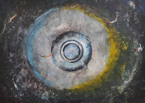 Nature mixed media painting titled 'Nature Series II', 22x30 inches, by artist Bhavesh Patel on Paper