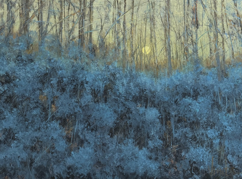 Neel' nature acrylic painting by artist Vinita Sadarangani, 36x48 inch, on canvas