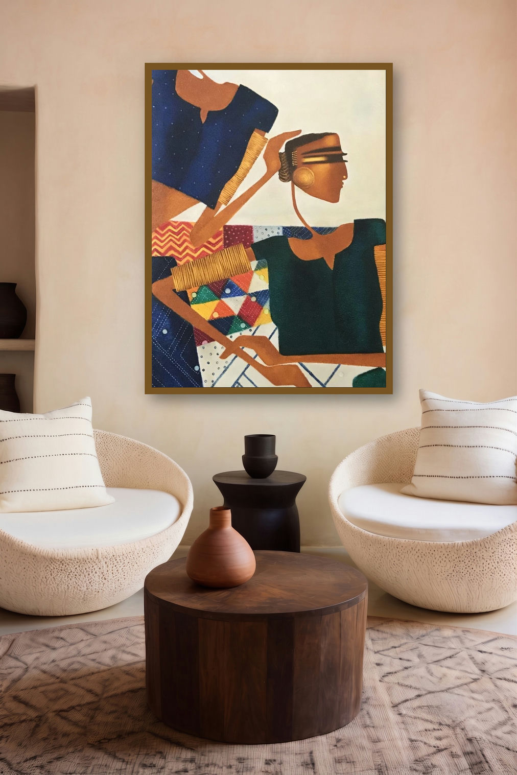 Neela (Whispered Secrets) by artist Bharti Prajapati displayed in a Modern gallery
