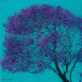 'Neelmohar' nature oil painting by artist Pardeep Singh, 20x20 inch, on canvas